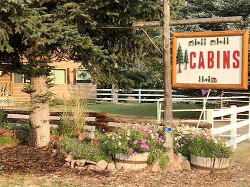 cabin sign