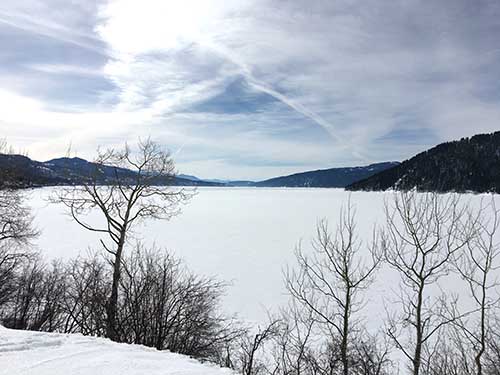 frozen lake